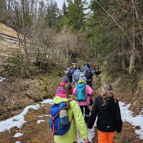Auf dem Weg zur Kapelle
